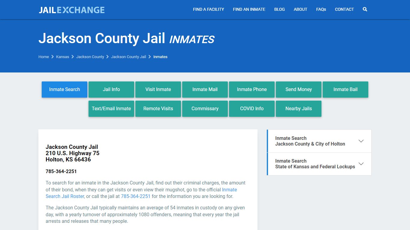 Jackson County Inmate Search | Arrests & Mugshots | KS - JAIL EXCHANGE